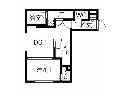PRECIOUS NAKANOSHIMA(1LDK/2階)の間取り写真