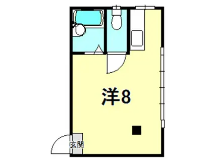 中山ハイツ(ワンルーム/2階)の間取り写真