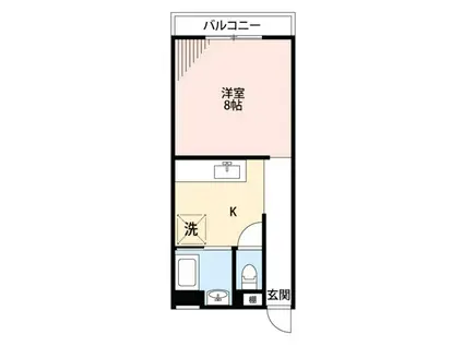 コーポモンパルノ(ワンルーム/1階)の間取り写真