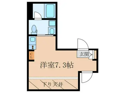 CONTEL SANGENJAYA(ワンルーム/3階)の間取り写真