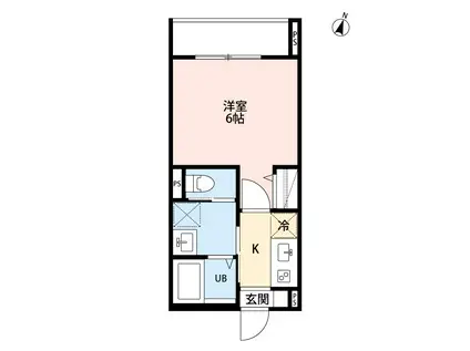 レジデンス鉄博(1K/3階)の間取り写真