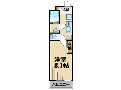 リブリ・トルナーレ(1K/2階)の間取り写真