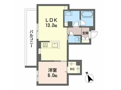 セントラル山田(1LDK/3階)の間取り写真