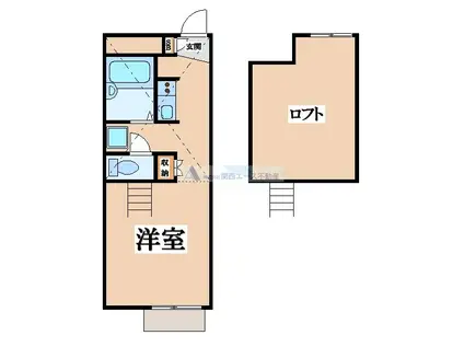 レオパレスケー・ピー・シー(1K/2階)の間取り写真