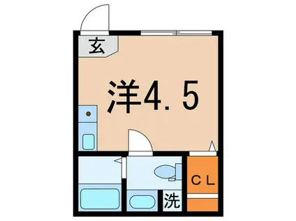 CONTEL MINAMIIKEBUKURO(ワンルーム/1階)の間取り写真