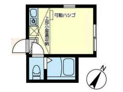 クラブ・ザ・ユナイト ダイヤモンドプリンセス(ワンルーム/2階)の間取り写真