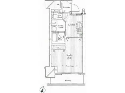 フィットエル仙台一番町(1K/11階)の間取り写真