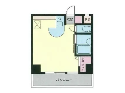 古淵シティビル(ワンルーム/2階)の間取り写真