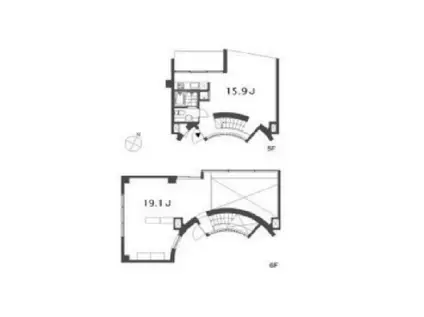 東京メトロ半蔵門線 神保町駅 徒歩4分 6階建 築25年(1LDK/5階)の間取り写真