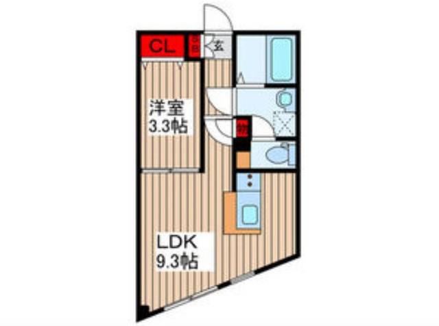 KAレジデンス上石神井(1LDK/2階)の間取り写真