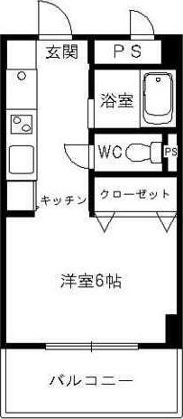 MAPLE RIDGE(ワンルーム/1階)の間取り写真