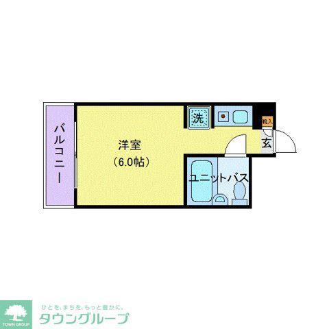 タッシ国立(ワンルーム/4階)の間取り写真