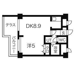 ウインザー(1LDK/2階)の間取り写真