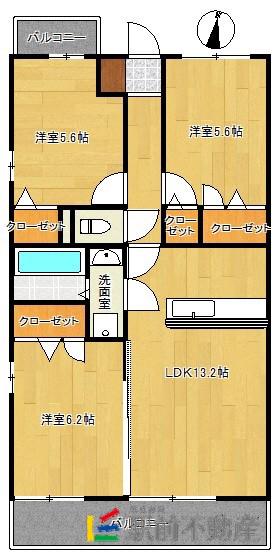 ラフィーネ(3LDK/2階)の間取り写真