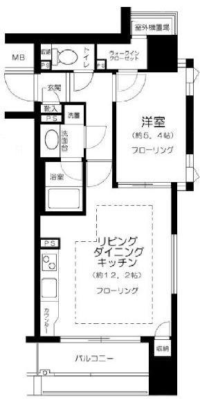 ファミール日本橋グランスイートプラザ(1LDK/7階)の間取り写真