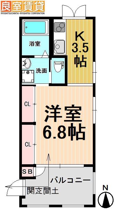 PLATEADO(ワンルーム/3階)の間取り写真