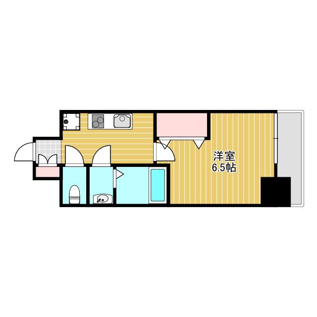 北本町1丁目PJ(1K/2階)の間取り写真