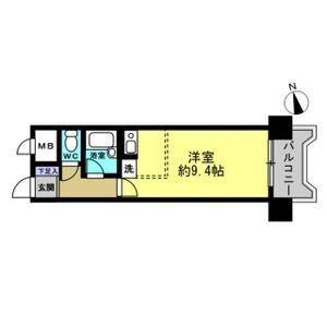 朝日プラザエザース中央II(ワンルーム/4階)の間取り写真