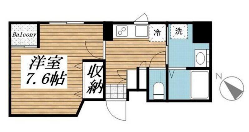 CASAFELICE(1K/10階)の間取り写真