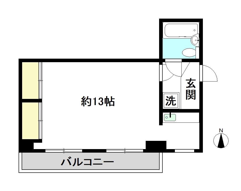 鈴木マンション(1K/1階)の間取り写真