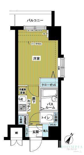 フェニックス初台弐番館(1K/9階)の間取り写真