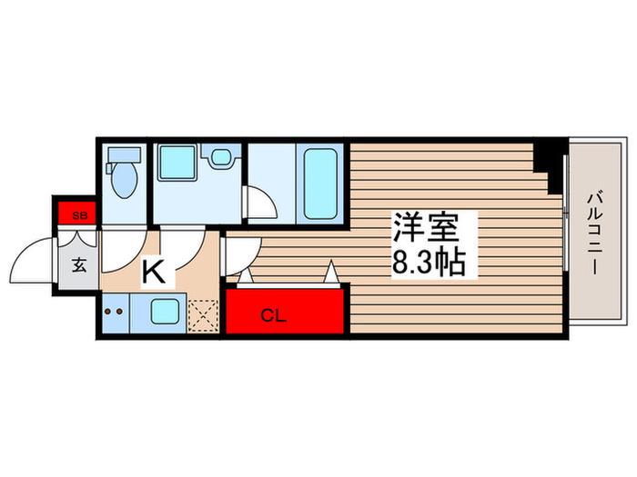 SーRESIDENCE本所吾妻橋(1K/5階)の間取り写真