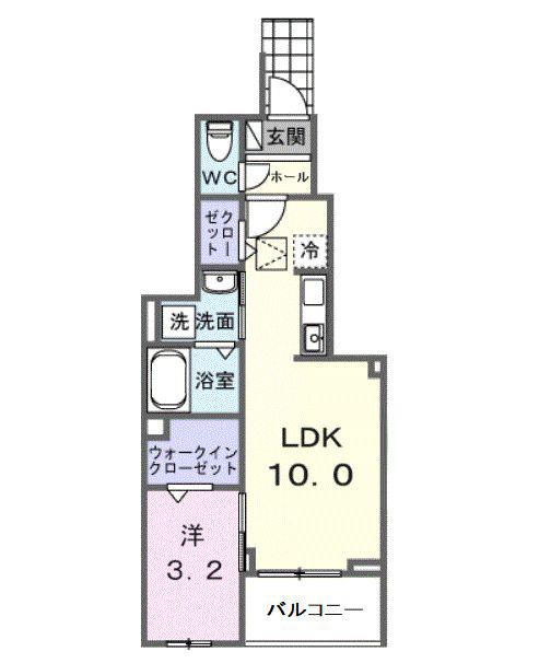 ARCADIA 智(1LDK/1階)の間取り写真