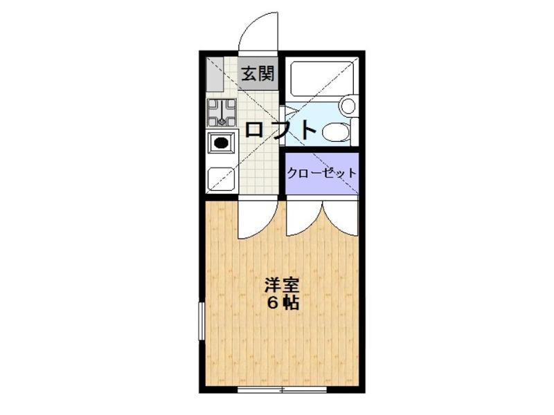 センチュリーハイム志木(1K/1階)の間取り写真