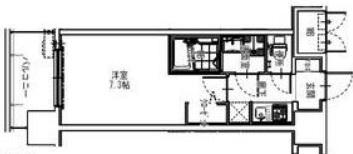 S-RESIDENCE大阪同心(1K/4階)の間取り写真
