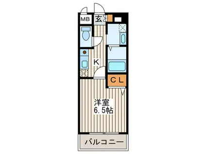 ヴィラ・フロイデ(1K/4階)の間取り写真