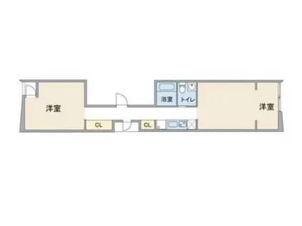 フロレゾン花川戸(2LDK/4階)の間取り写真