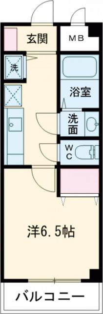 ルナアーク ファースト(1K/2階)の間取り写真