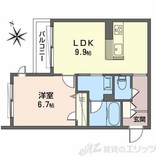 シャーメゾン プリメーラ(1LDK/2階)の間取り写真