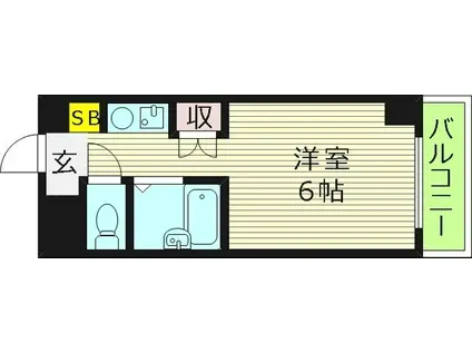 オズレジデンス関目(ワンルーム/8階)の間取り写真