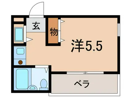 ロイヤルメゾン西宮北口11(ワンルーム/1階)の間取り写真