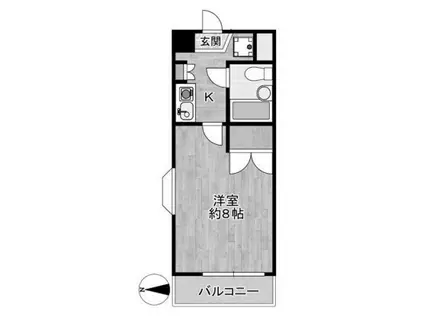 西荻オリエントプラザ(1K/5階)の間取り写真