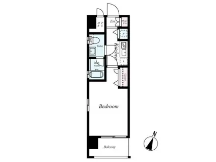 ピュアドームエスパリエ博多(1K/7階)の間取り写真