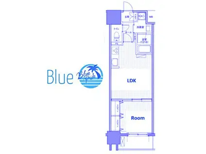 ダイイチフレア川崎(1LDK/10階)の間取り写真