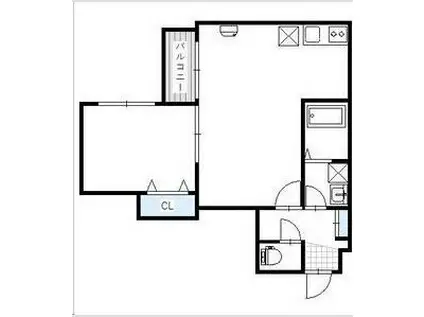 LAPOLA山の手(1LDK/2階)の間取り写真