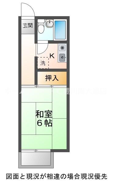 KS HOUSE(1K/2階)の間取り写真