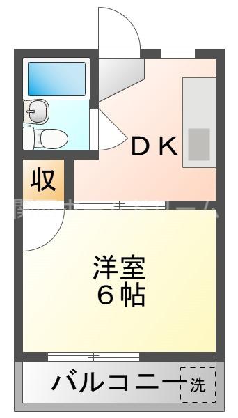プレアール守口大和田(1DK/3階)の間取り写真