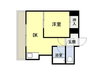 FIVESTAR(1DK/4階)の間取り写真