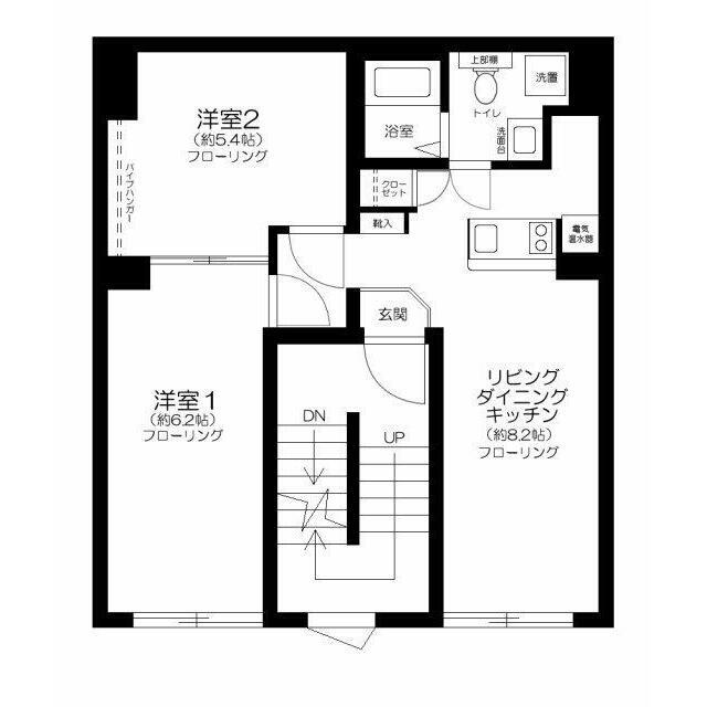 RUYGO OSHIAGE(2LDK/3階)の間取り写真