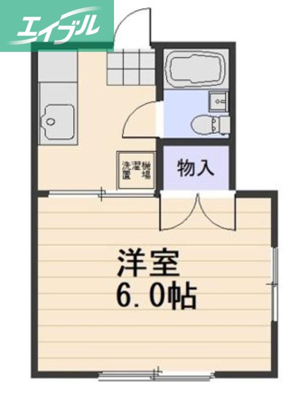大供コーポ(1K/1階)の間取り写真
