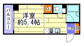 プレアール八尾本町(1K/2階)の間取り写真