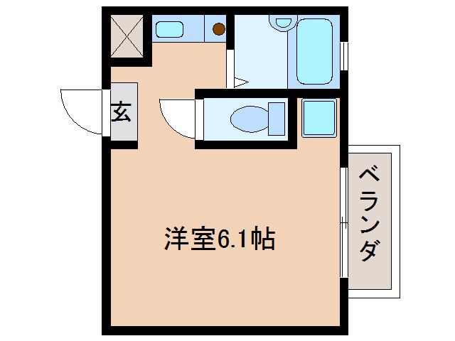 アメニティ(ワンルーム/1階)の間取り写真