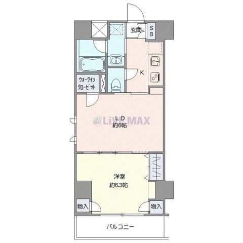日神デュオステージ浅草松が谷(1LDK/3階)の間取り写真