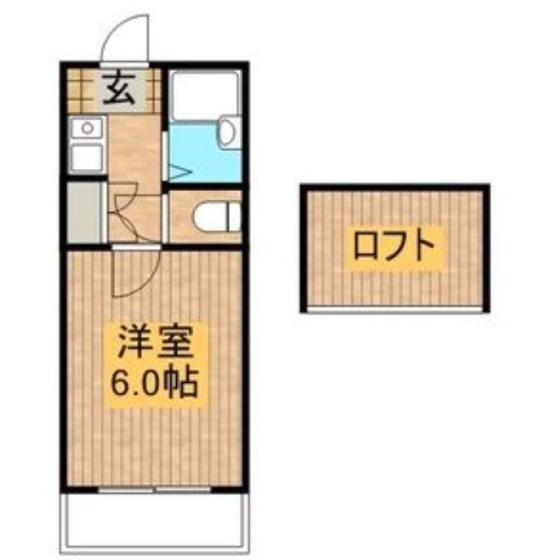 レンパレスパルコ(1K/1階)の間取り写真