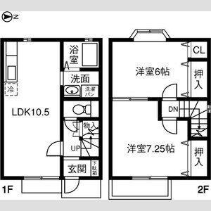 BLOOM(2LDK/1階)の間取り写真