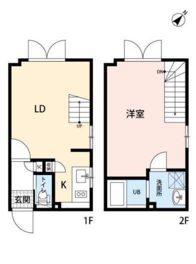 LAPIS大井町II(1LDK/4階)の間取り写真